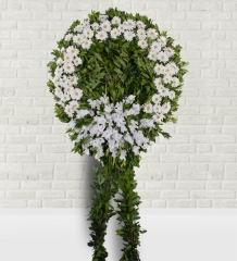 Beyaz Gerbera Çelenk